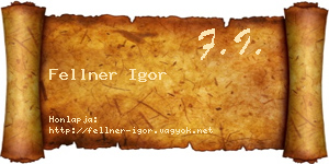 Fellner Igor névjegykártya